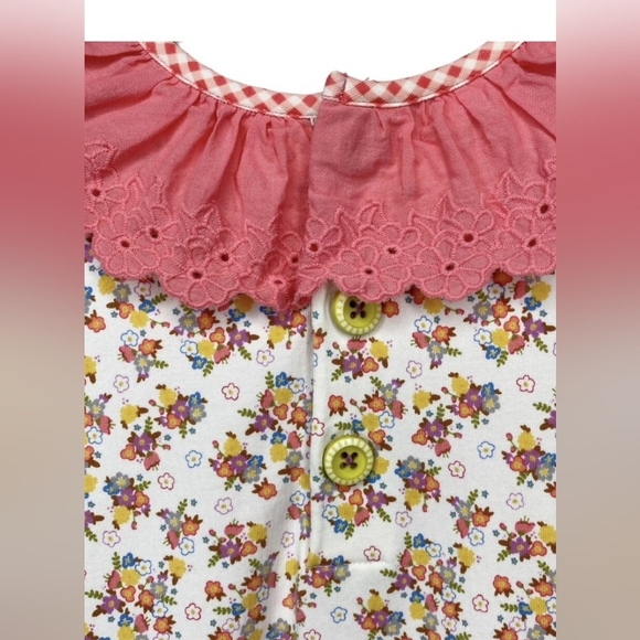 Matilda Jane Eyelet Floral Tiered Ruffle Girls Dress. - Picture 9 of 10